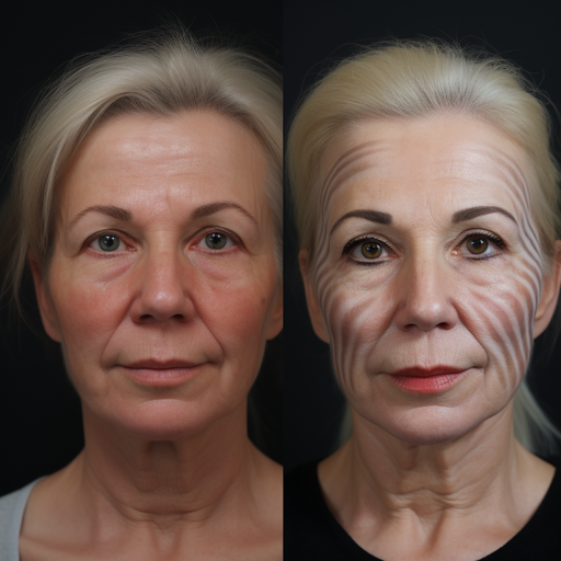 צילומי לפני ואחרי של טיפולי קמטים שונים