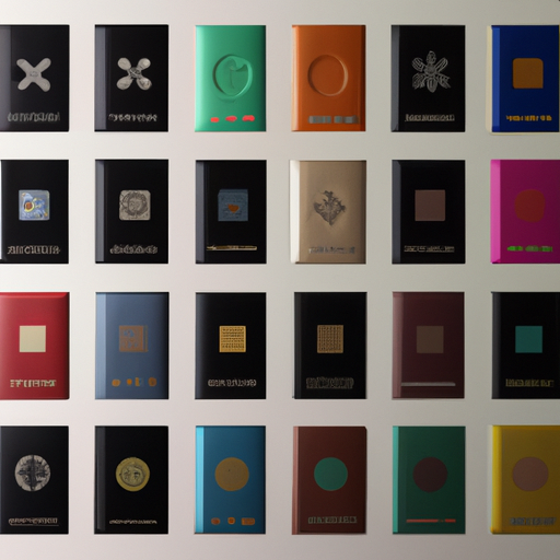 אוסף כיסויי דרכונים מעוצבים בסגנונות וצבעים שונים