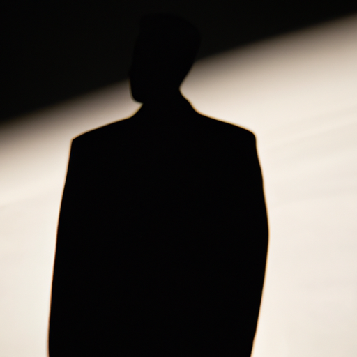 דמות אפלה וצללית בחליפה, המייצגת את הבוגד האלמוני האורב בתוך הארגון