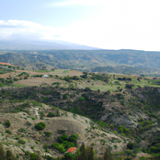 נוף של האזור הכפרי הציורי של קפריסין