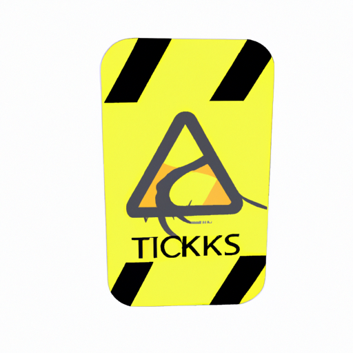 סימן זהירות המייצג סיכונים פוטנציאליים ב-TikTok