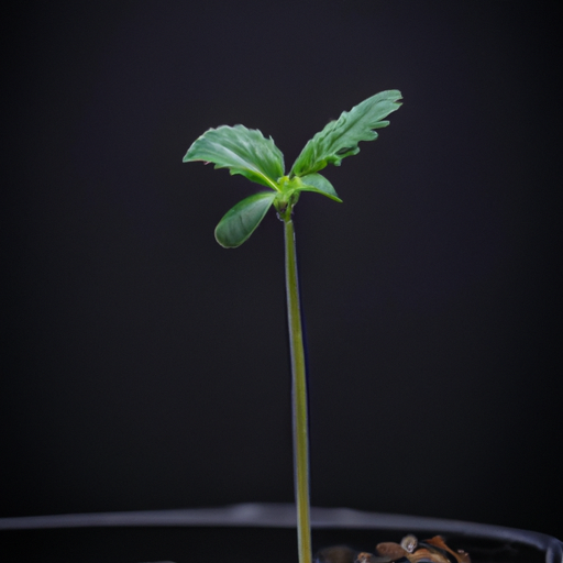 A photo of a mature cannabis plant, perfectly grown from a seedling, showcasing the end goal of every cannabis grower.