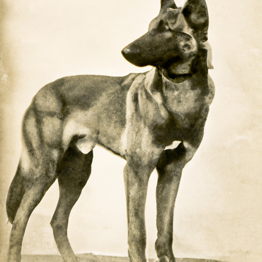 תצלום וינטג' המתאר את הרועה הבלגי מלינואה בתחילת המאה ה-20