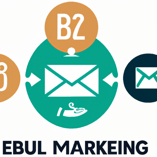 המחשה של תהליך השיווק במייל בהקשר של עסקים B2B.