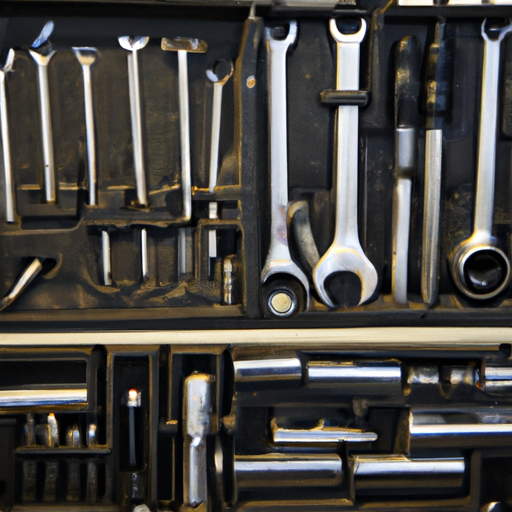 3. תמונה של ארגז כלים מנעולן שמור, כשכל כלי מסודר בצורה מסודרת.