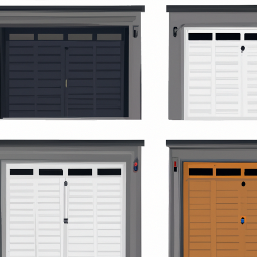 A variety of garage door styles and materials available for installation
