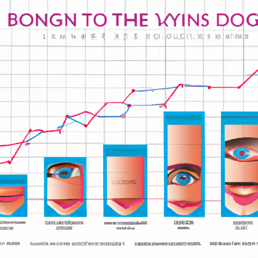 אינפוגרפיה המציגה את מגמת העלייה של הזרקות בוטוקס סביב העיניים לאורך השנים.