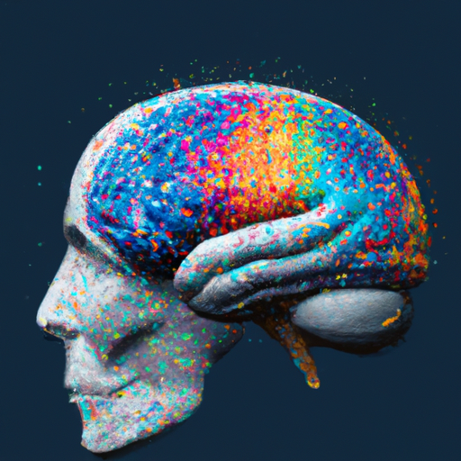 איור של המוח האנושי המעבד תמונות