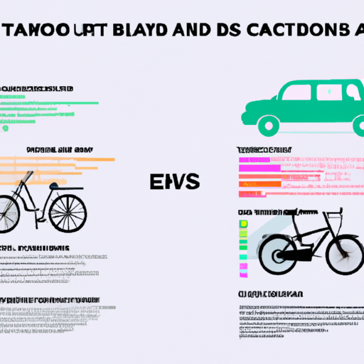 אינפוגרפיקה המשווה את פליטת הפחמן של כלי רכב מסורתיים ואופניים חשמליים, המדגישה את היתרונות הסביבתיים של אופניים חשמליים.