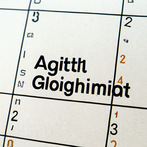 לוח שנה המסמן עדכוני אלגוריתם חשובים של גוגל
