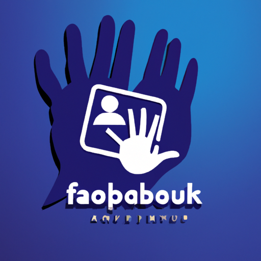 לוגו פייסבוק עם יד עוזרת המסמלת סיוע ציבורי