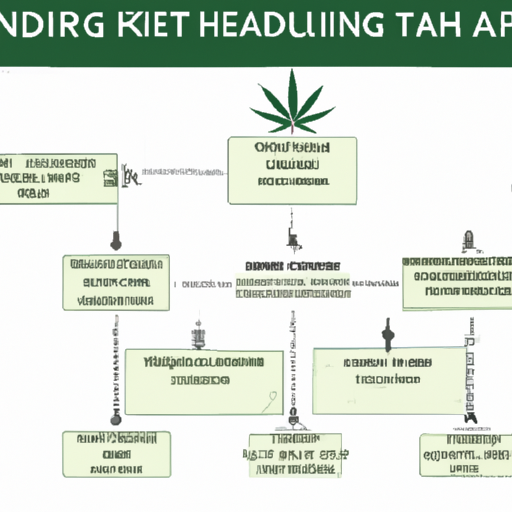 Flowchart guiding on how to adjust feeding schedules based on cannabis plant response.