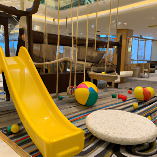 אזור משחקים עליז ומרתק לילדים במתקני המלון הידידותיים למשפחות