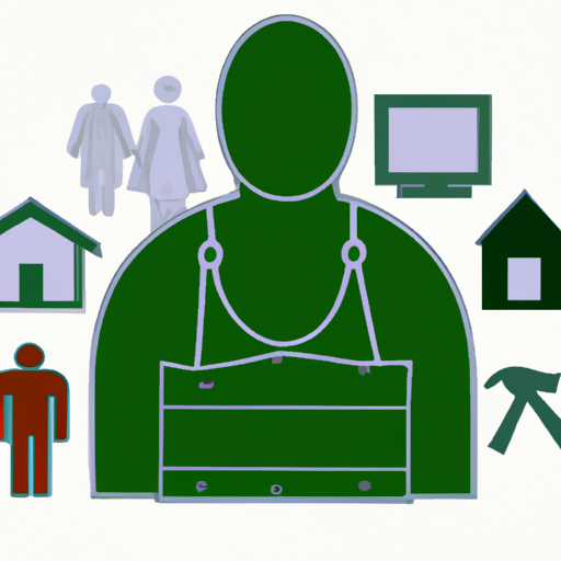 איור של בעל בית עם סמלים שונים המייצגים זכויות וחובות