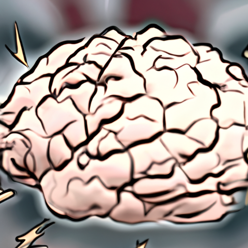 תיאור של מוח עם אזורים מודגשים המופעלים כאשר אדם כועס.