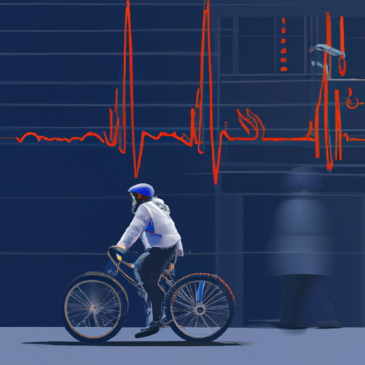 המחשה של ירידה בדופק של אדם לאחר רכיבה על אופניים חשמליים