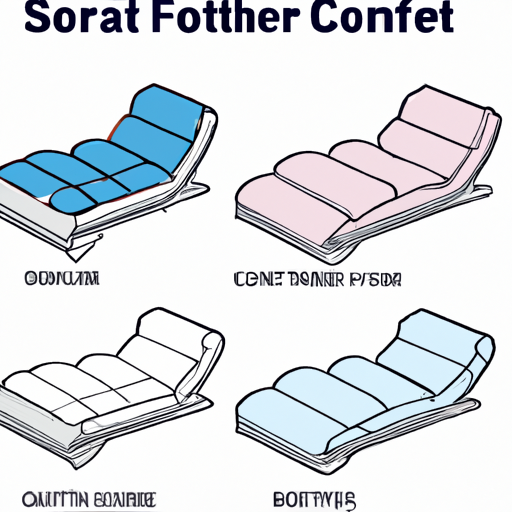 איור המשווה את רמות הנוחות של סוגים שונים של כסאות רחצה