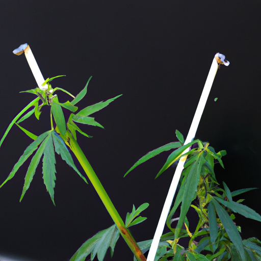 5. A photo demonstrating the right and wrong ways to prune cannabis plants