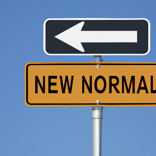 תמרור מכוון לכיוון 'הנורמלי החדש'