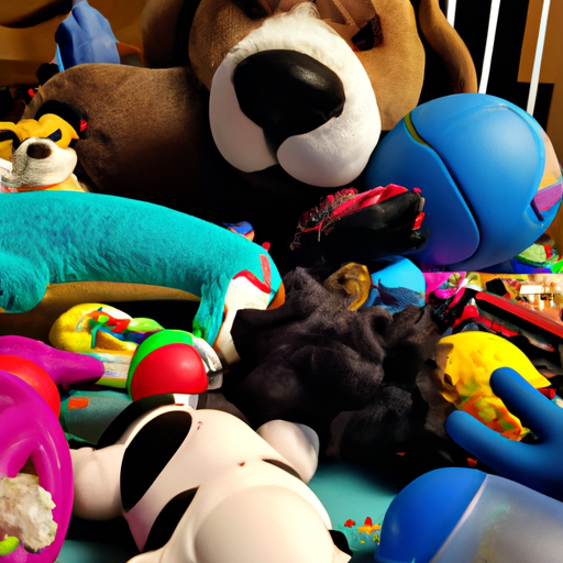 תמונה של מגוון צעצועים לכלבים