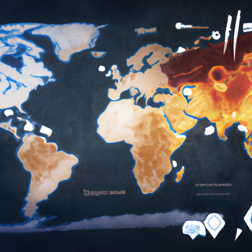מפת עולם המדגישה את ההשפעה הגלובלית הפוטנציאלית של Pi