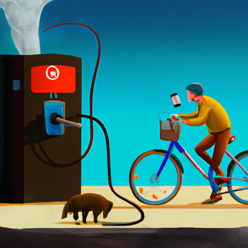 המחשה כיצד ניתן להשתמש באופניים חשמליים כדי להפחית פליטות