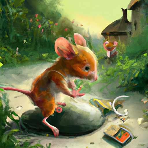 3. תמונה של עכבר מגיב לגירויים סביבתיים שונים, הממחיש את השפעת הסביבה על התנהגותם.