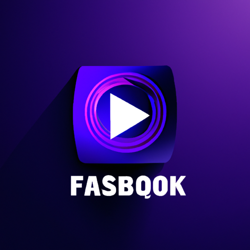 לוגו פייסבוק עם כפתור הפעלה המסמל סרטון