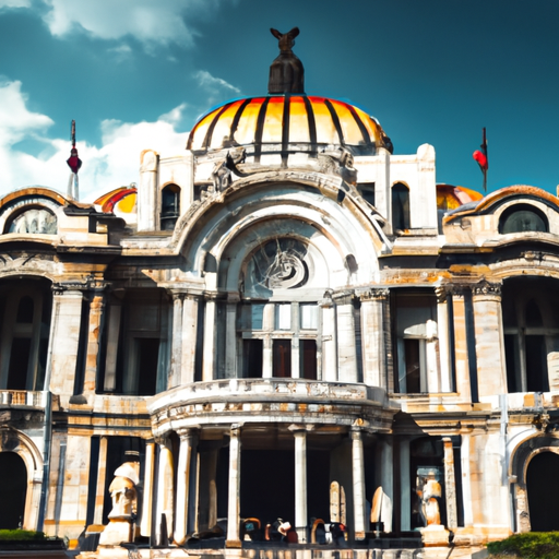 פאלאסיו דה בלאס ארטס האייקוני, המציג את מיטב מופעי האמנות והתרבות של מקסיקו