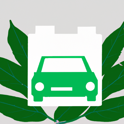 5. תמונה המתארת אייקון של עלה ירוק על מכונית, המסמל את היתרונות הסביבתיים של החלפת סוללה ביתית.